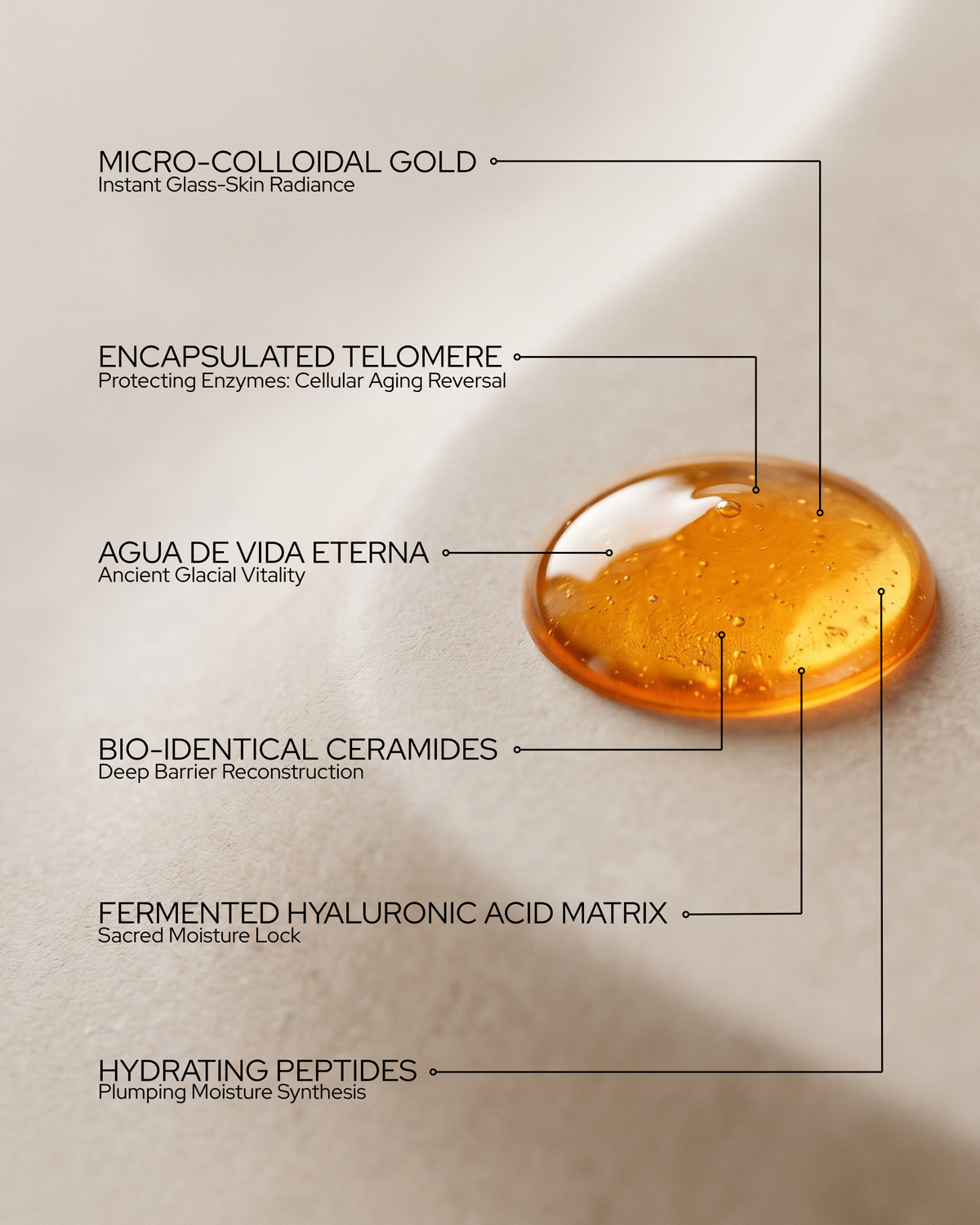 Gold & Telomere Technology Skincare Elixir | Elixir d'Elysium