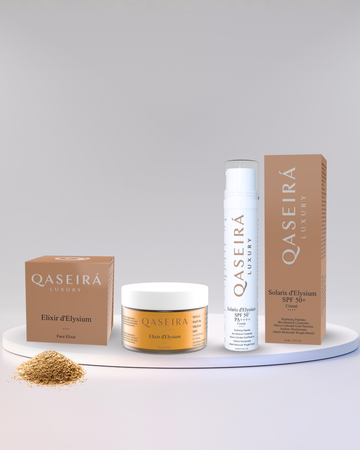 Gold Face Elixir Gel and SPF 50+ Sunscreen Combo