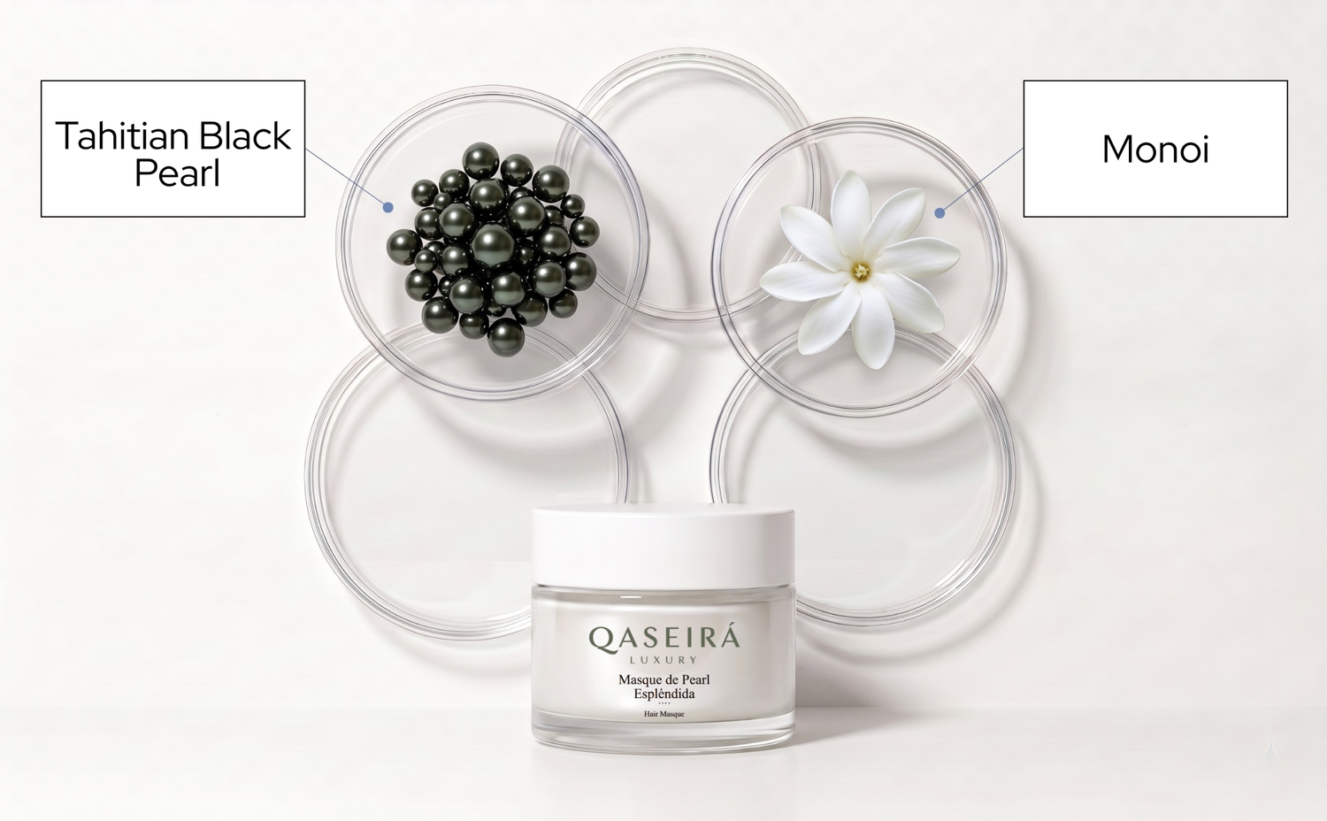Masque de Pearl Espléndida - (Tahitian Black Pearl & Monoi Hair Masque)
